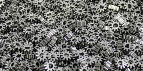 Pinion gears with D hole for mating shaft